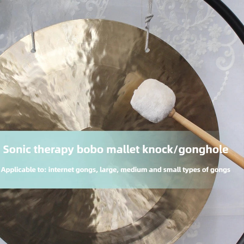 Professional Gong Hammers Drumsticks Woolen Felt Sound Therapy Singing Bowl Mallet Meditation Percussion Instrument Accessories-ToShay.org