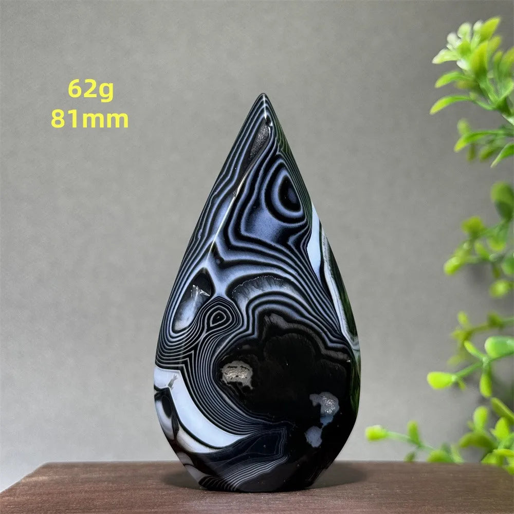 Black Striped Agate Torch-ToShay.org
