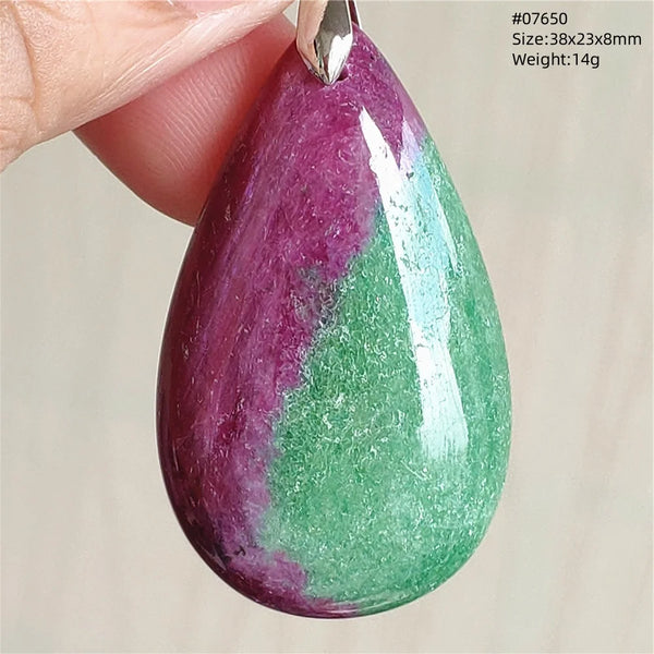 Red Ruby Zoisite Pendant-ToShay.org