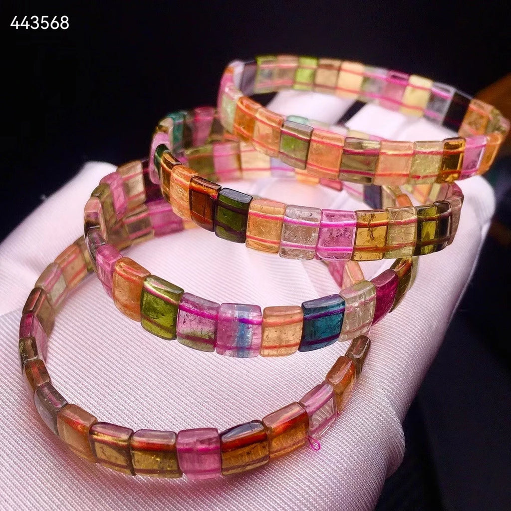 Yellow Red Tourmaline Bracelet-ToShay.org