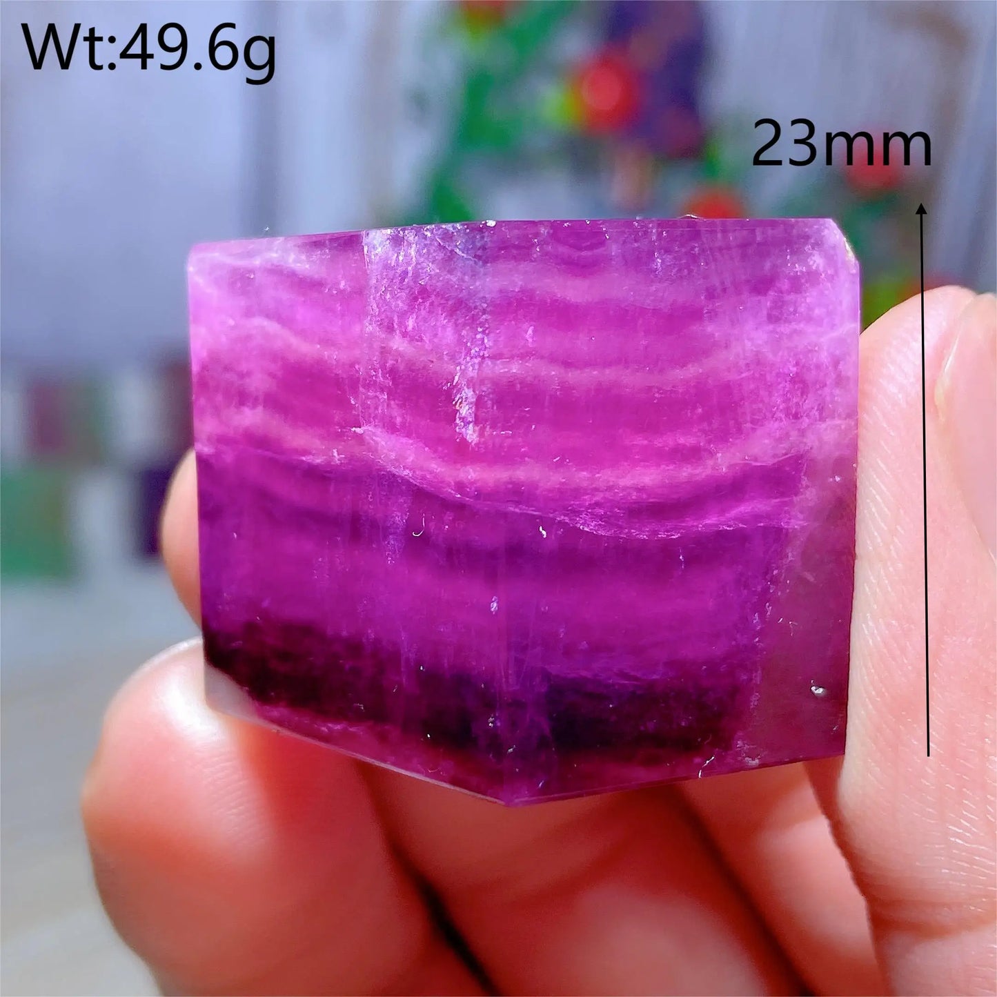 Rainbow Fluorite Cube-ToShay.org