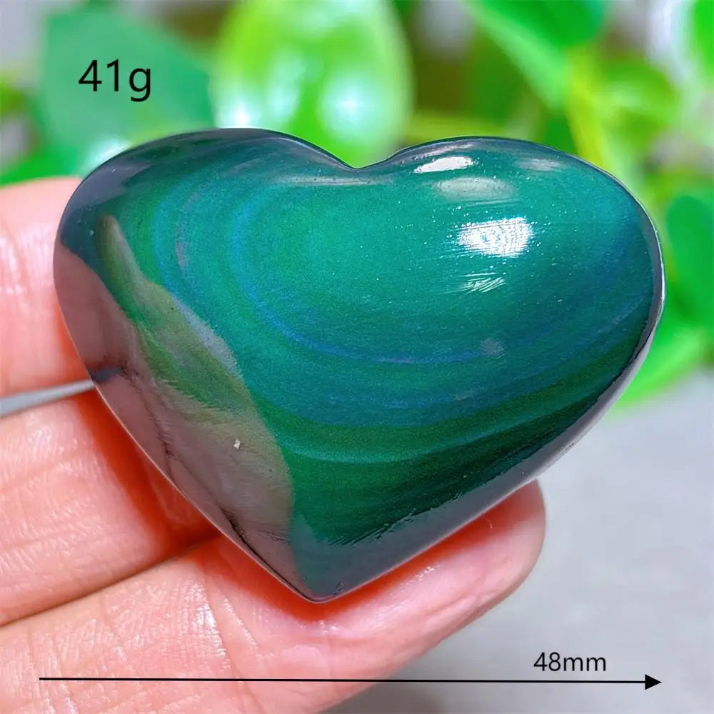 Rainbow Obsidian Heart-ToShay.org