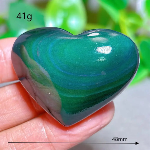 Rainbow Obsidian Heart-ToShay.org