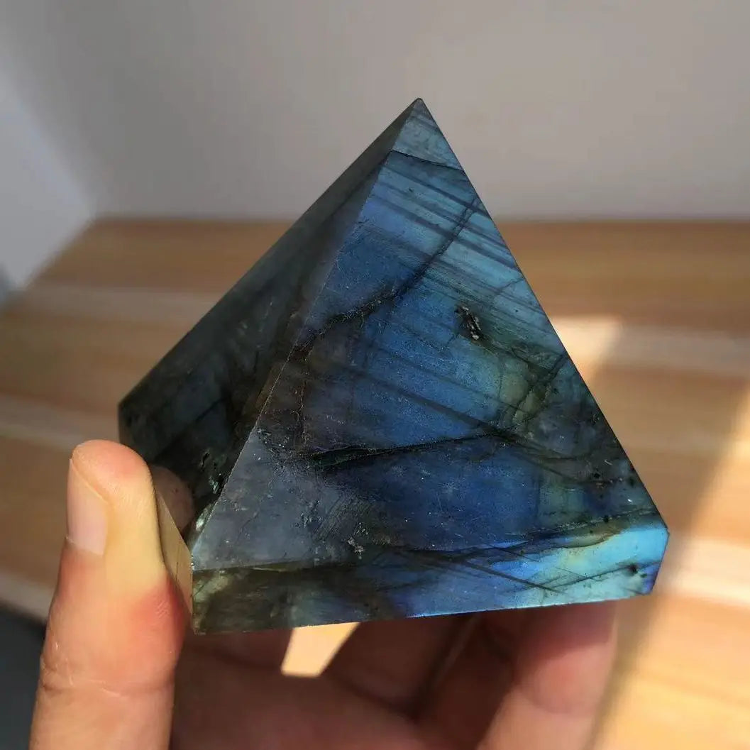 Blue Labradorite Pyramid-ToShay.org