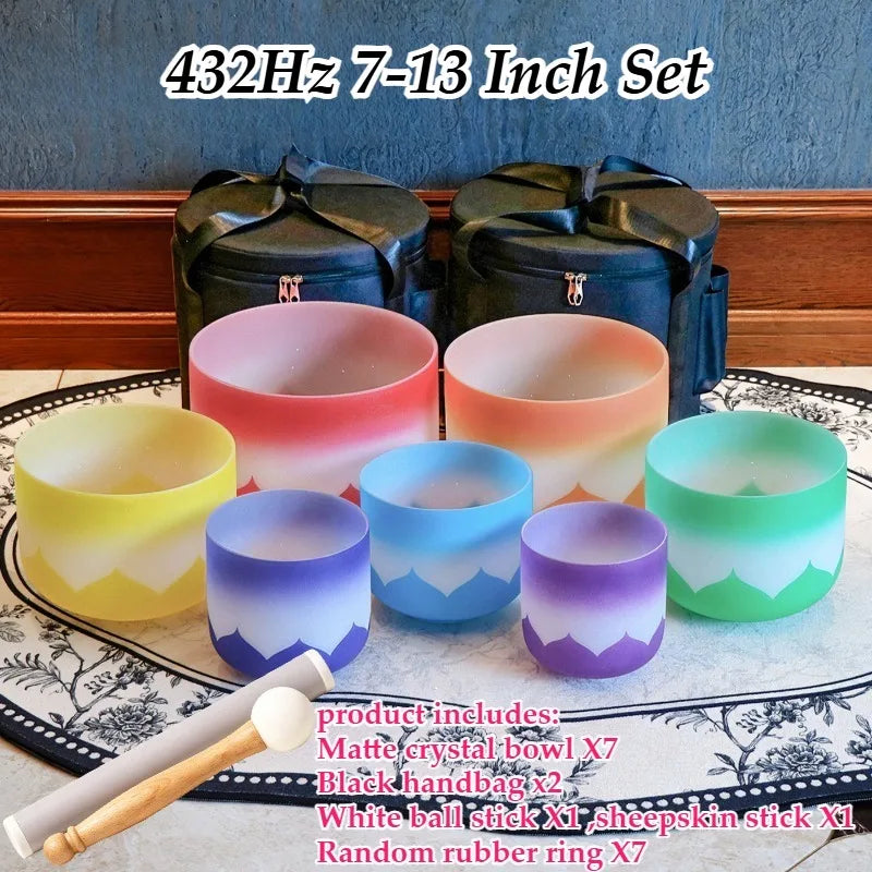 Frosted Crystal Singing Bowls-ToShay.org