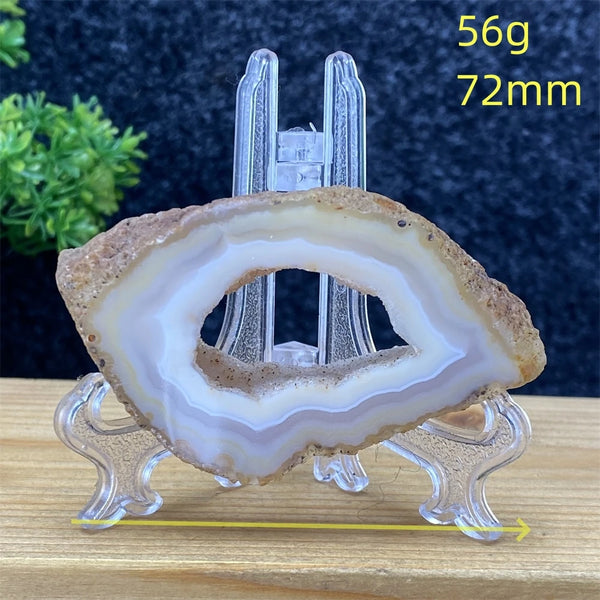 White Agate Geode Slices-ToShay.org