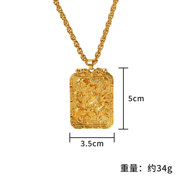 Gold Dragon Pendant-ToShay.org