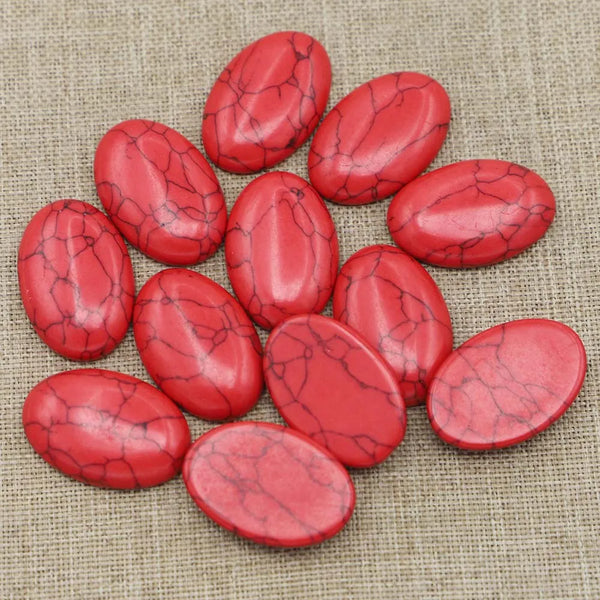 Red Turquoise Cabochon-ToShay.org