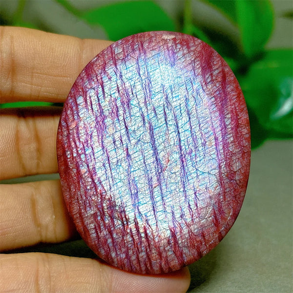 Red Moonstone Palm Stone-ToShay.org