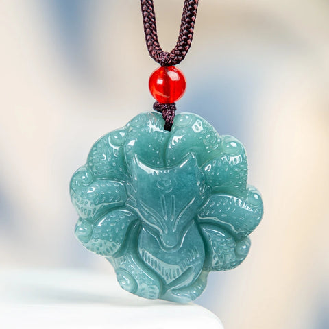 Blue Jade Nine-Tailed Fox-ToShay.org