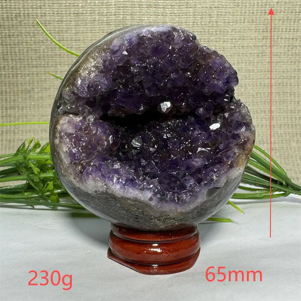 Purple Amethyst Cluster Ball-ToShay.org