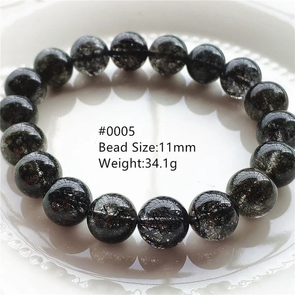 Black Rutilated Quartz Bracelet-ToShay.org