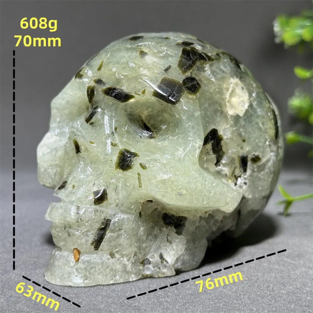 Green Grape Agate Skull-ToShay.org