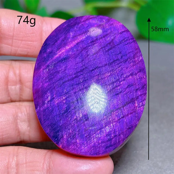 Violet Moonstone Palm Stone-ToShay.org