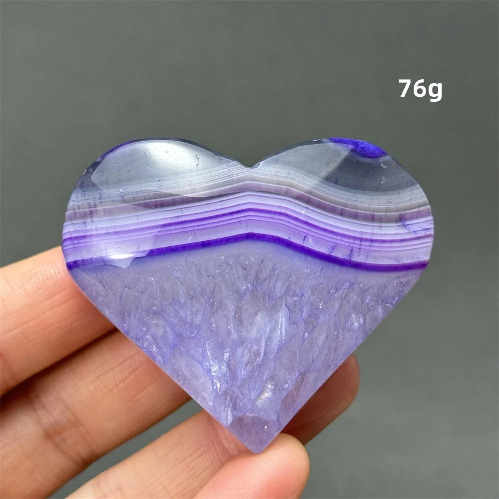 Purple Agate Heart-ToShay.org