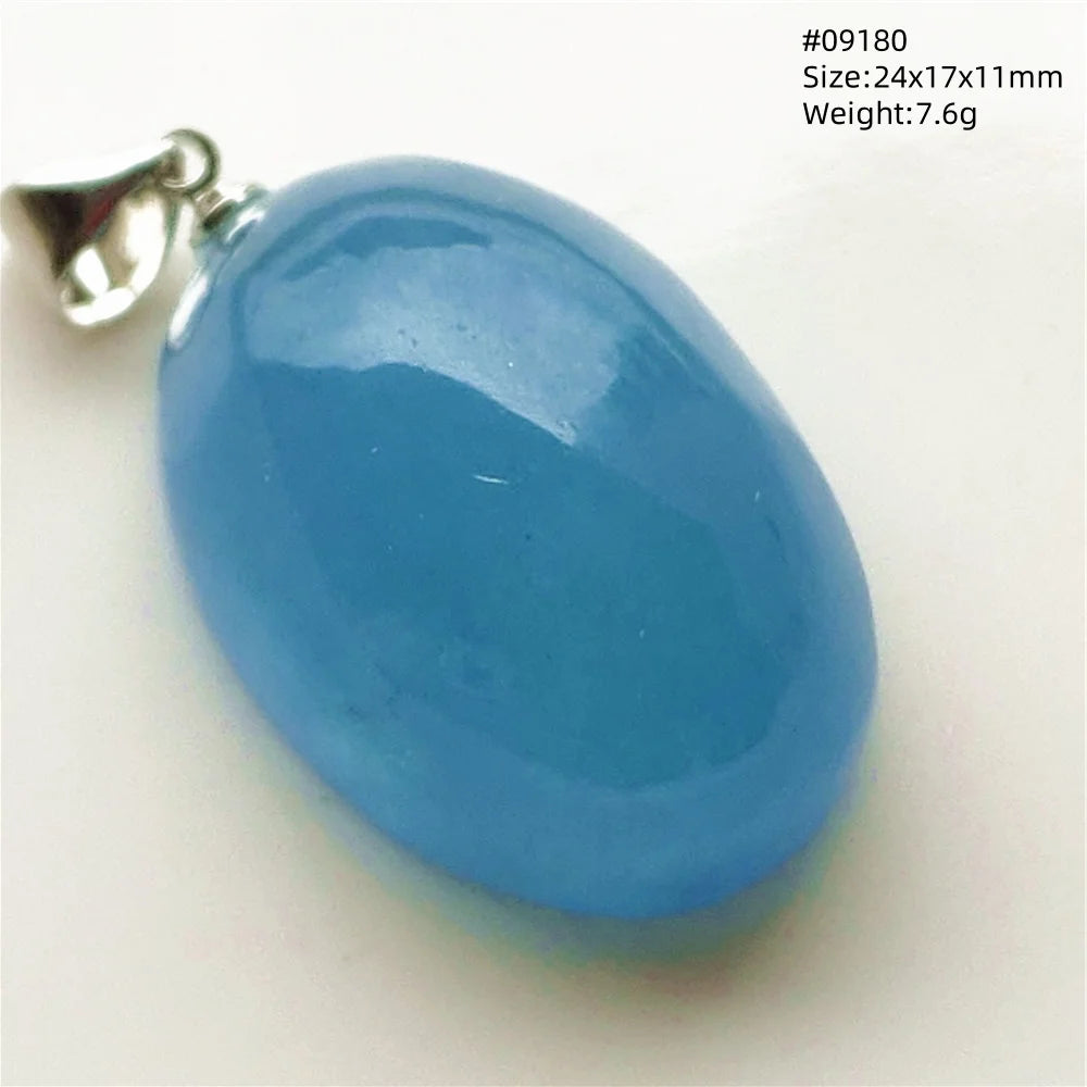 Blue Aquamarine Quartz Pendant-ToShay.org