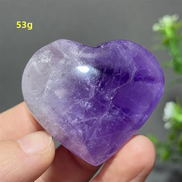 Purple Amethyst Heart-ToShay.org