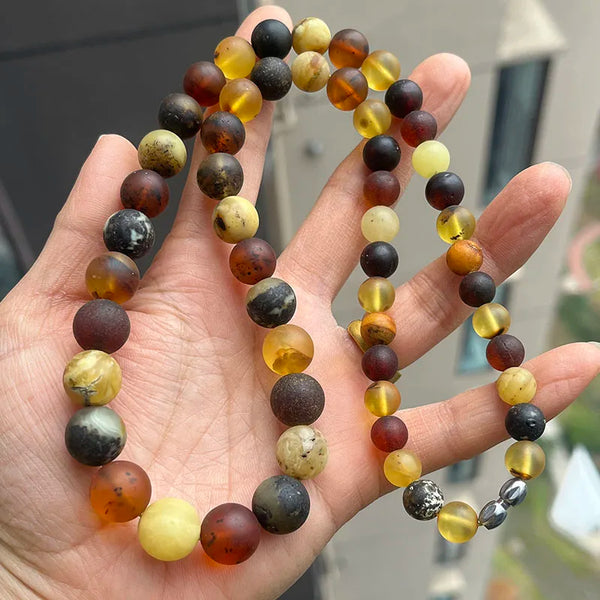 Yellow Amber Bead Bracelets-ToShay.org