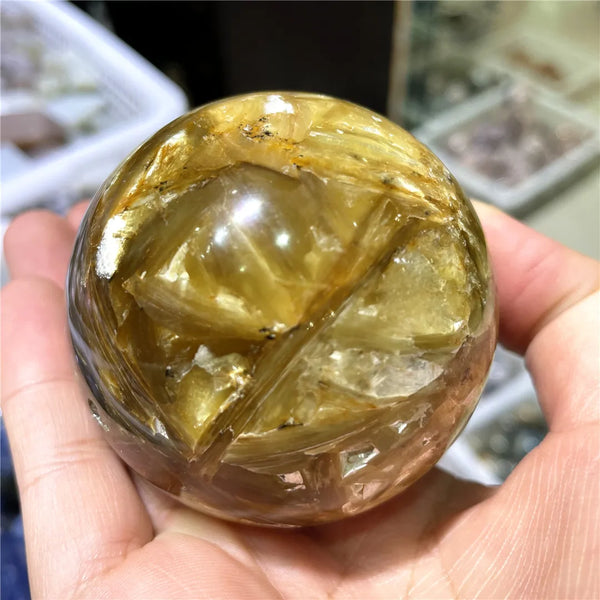 Gold Mica Mineral Ball-ToShay.org