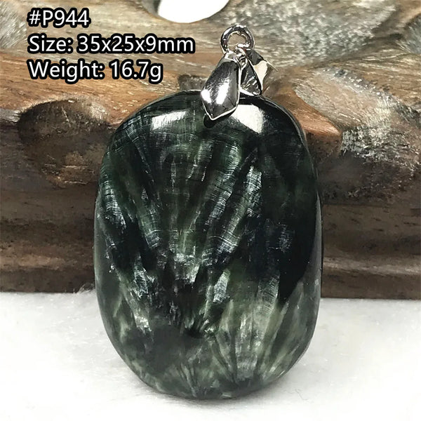 Green Seraphinite Pendant-ToShay.org
