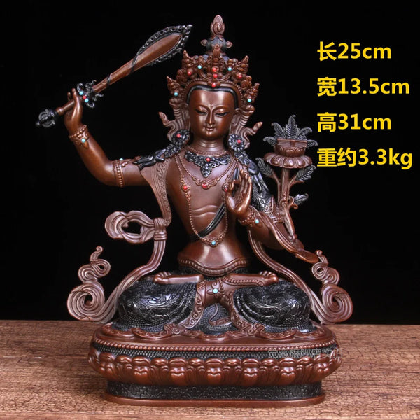 Manshu Bodhisattva Copper Buddha-ToShay.org