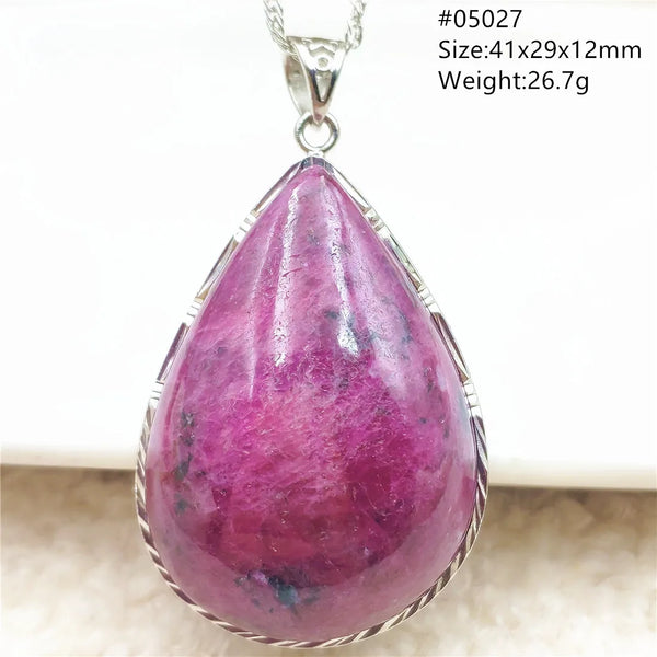 Red Ruby Zoisite Pendant-ToShay.org