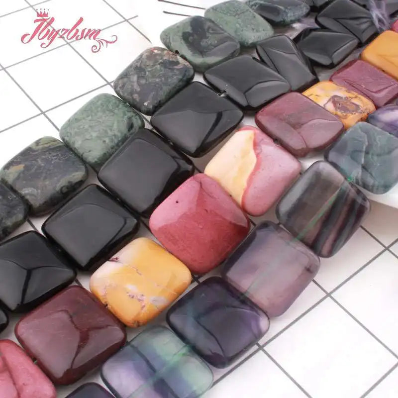 Mixed Crystal Square Beads-ToShay.org