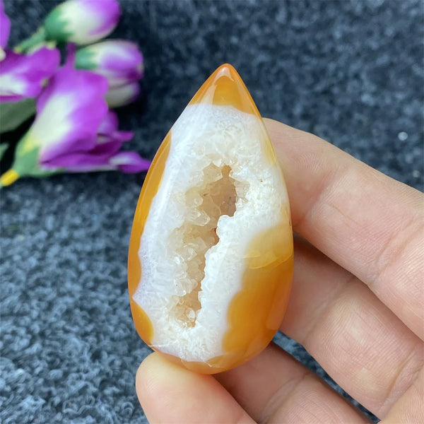 Red Agate Geode Crystal Egg-ToShay.org