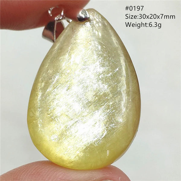 Gold Lepidolite Flash Pendant-ToShay.org