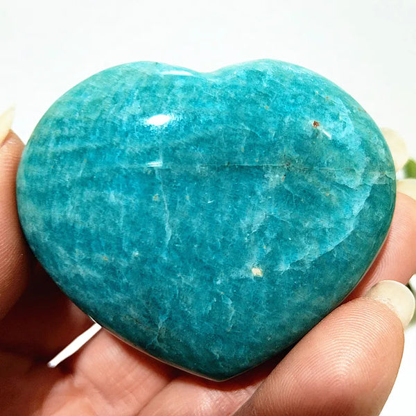 Blue Amazonite Stone Heart-ToShay.org
