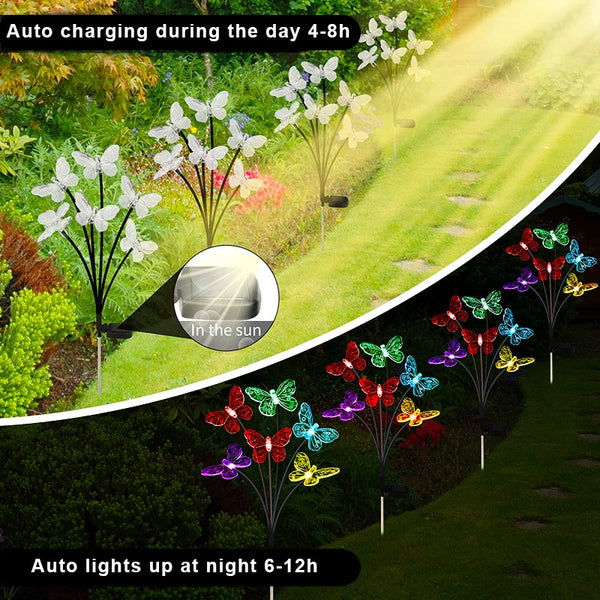Butterfly Garden Lawn Lights-ToShay.org