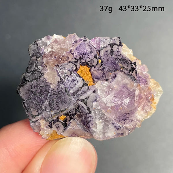 Purple Amethyst Fluorite Crystal-ToShay.org