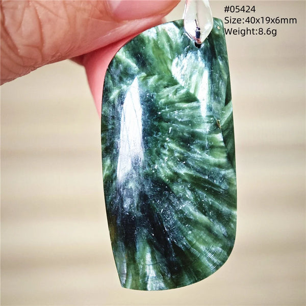 Green Seraphinite Pendant-ToShay.org
