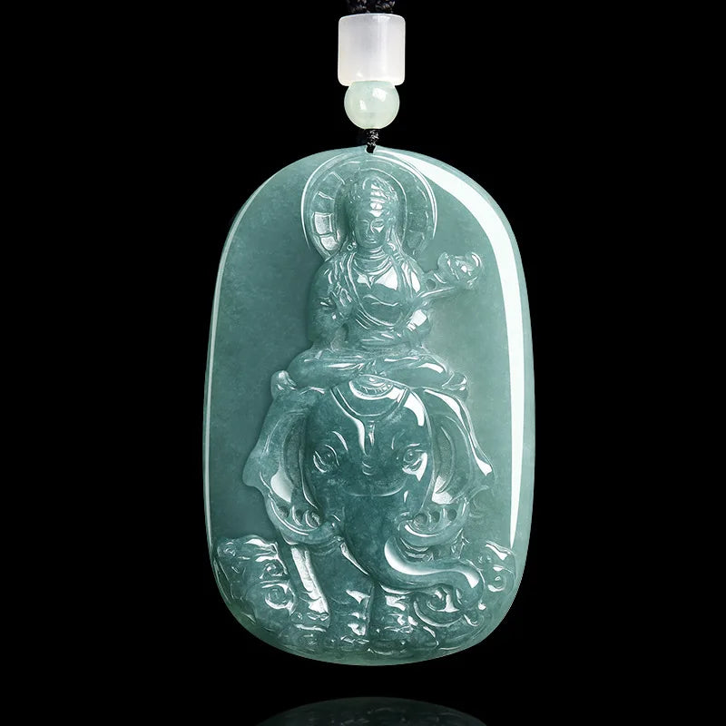 Blue Jadeite Samantabhadra-ToShay.org