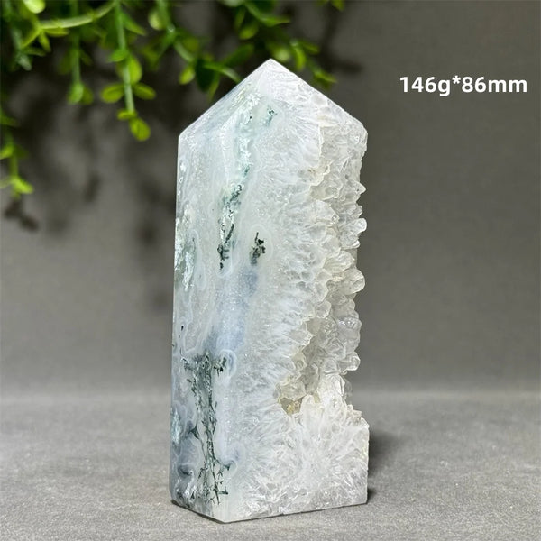 Green Aquatic Agate Tower-ToShay.org