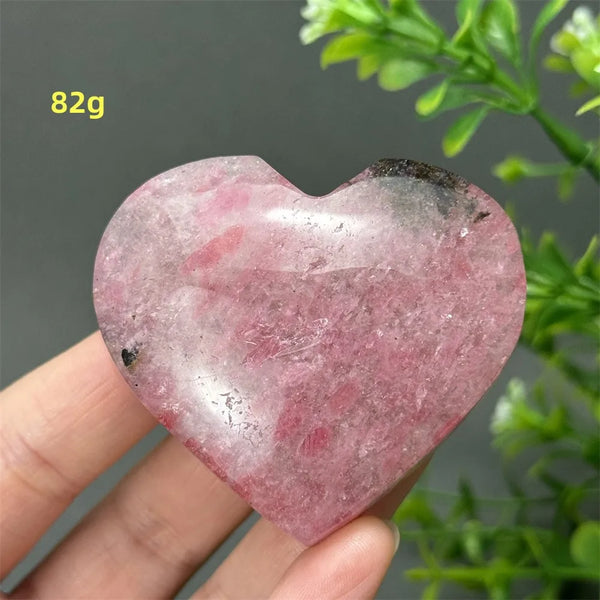 Pink Rose Rhodochrosite Heart-ToShay.org