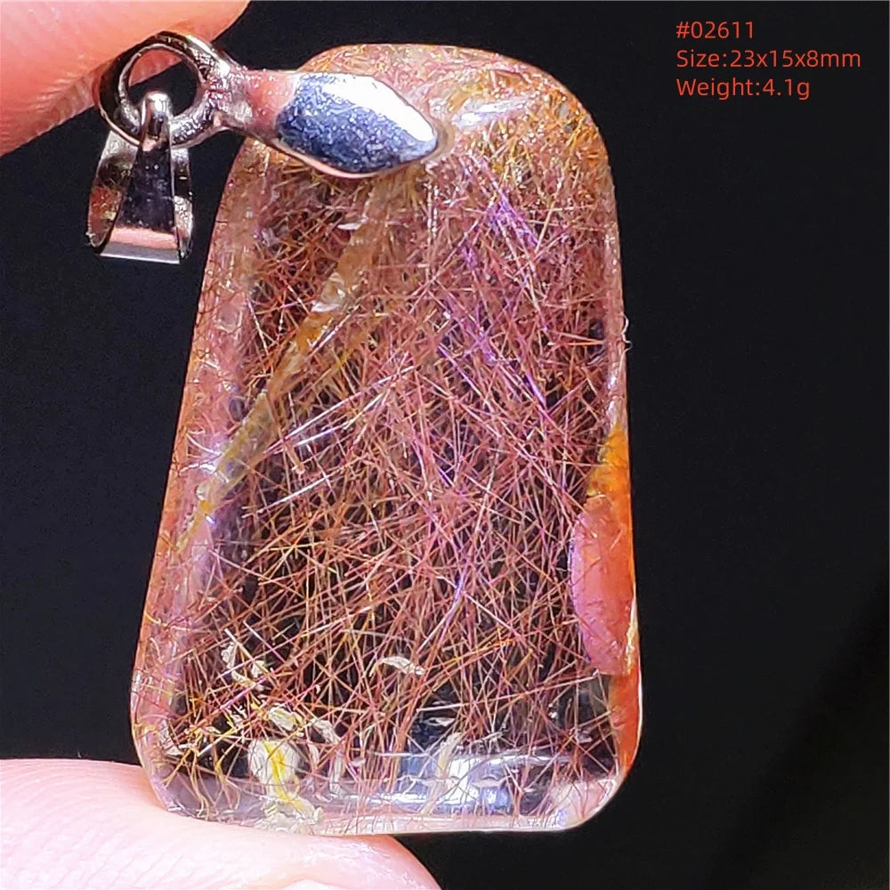 Gold Rutilated Quartz Pendant-ToShay.org