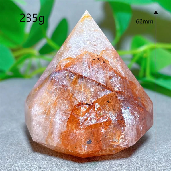Red Fire Quartz Diamond Tower-ToShay.org