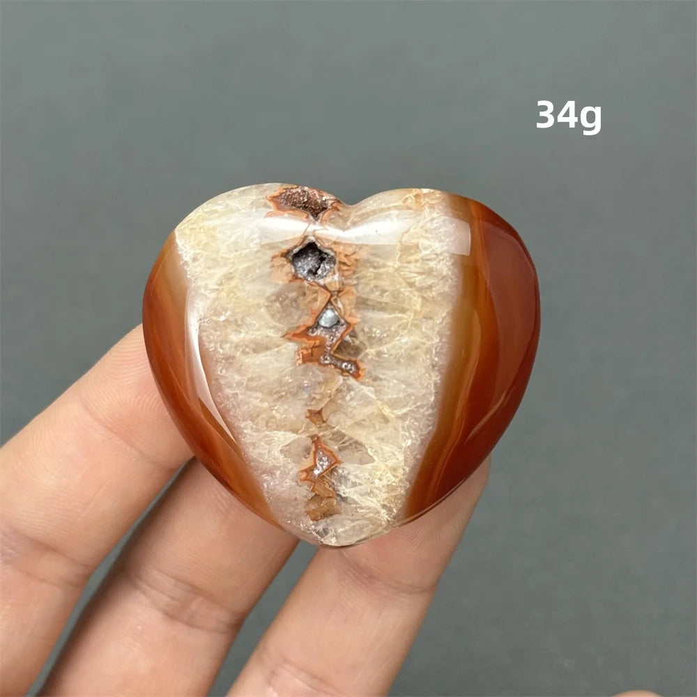 Orange Carnelian Heart-ToShay.org