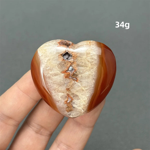 Orange Carnelian Heart-ToShay.org