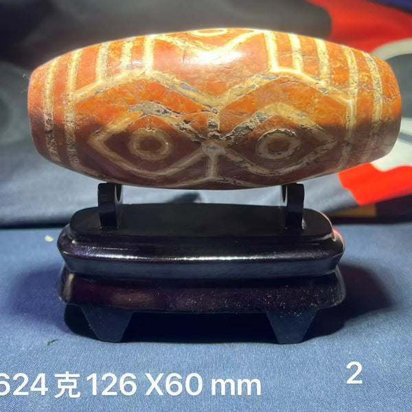 Tibetan Eye Agate Dzi Bead-ToShay.org