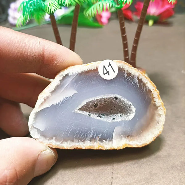 Grey Agate Quartz Crystal-ToShay.org