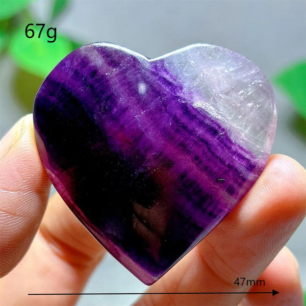 Rainbow Fluorite Heart-ToShay.org