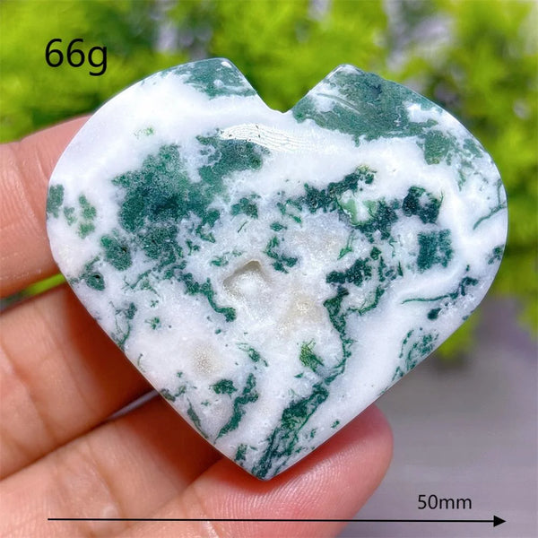 Green Moss Agate Heart-ToShay.org