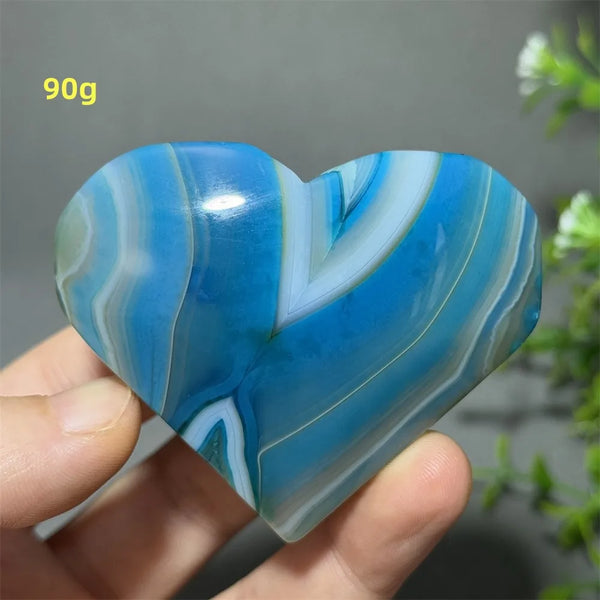 Blue Agate Heart-ToShay.org