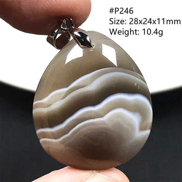 Black Lace Agate Pendant-ToShay.org