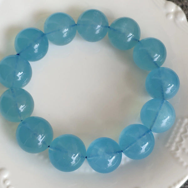 Blue Aquamarine Bracelet-ToShay.org