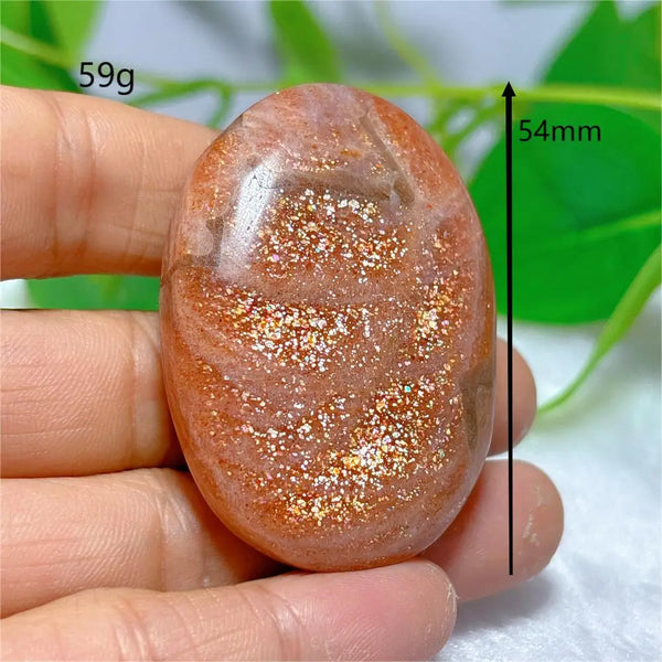 Gold Sunstone Palm Stone-ToShay.org