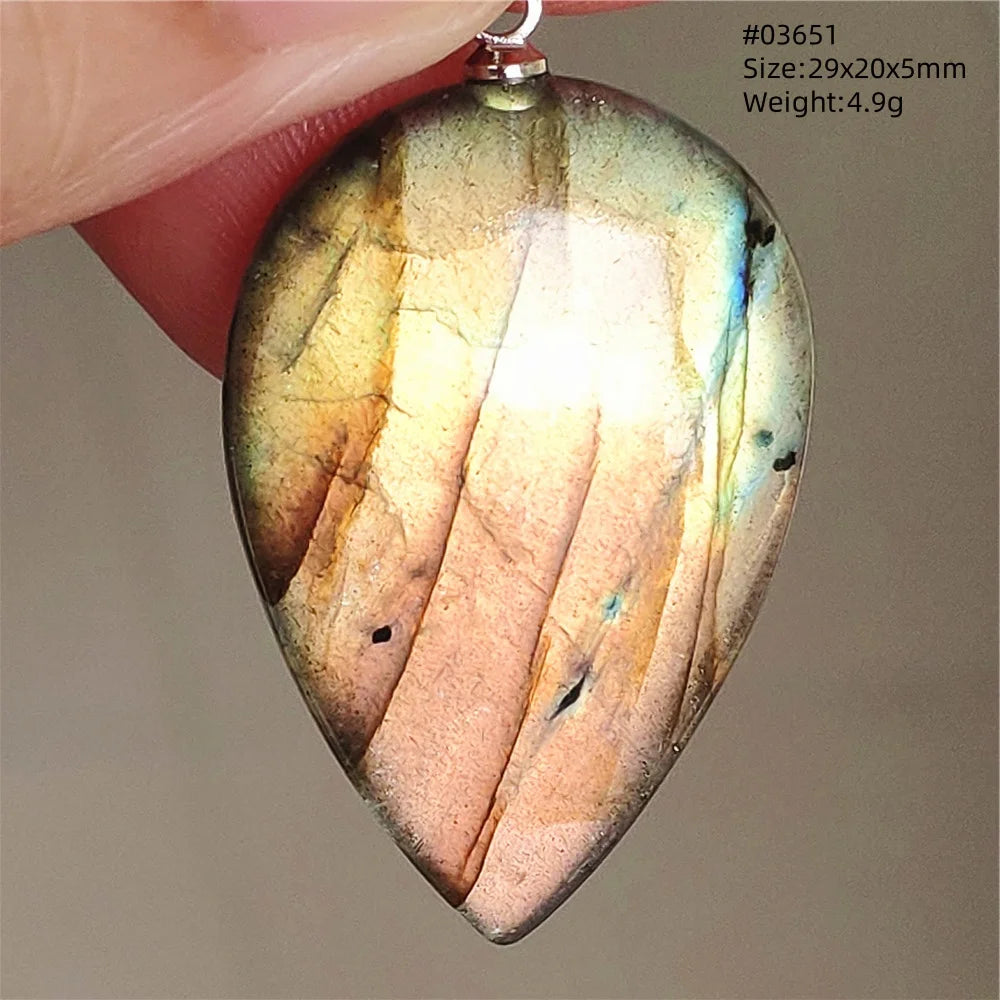 Blue Purple Labradorite Pendant-ToShay.org