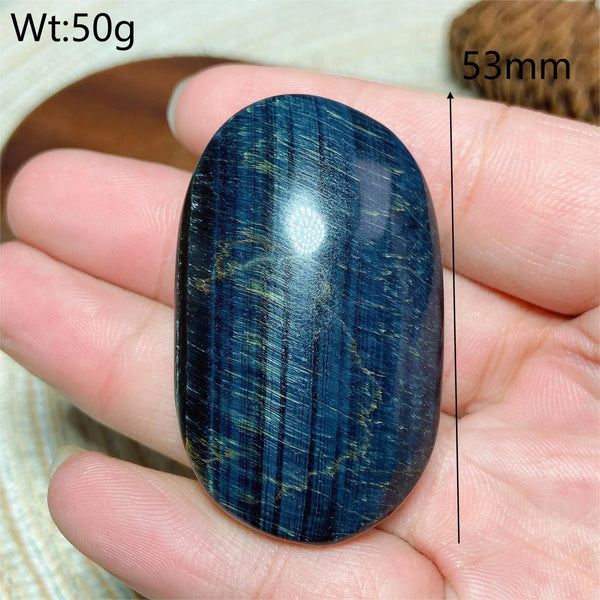 Blue Tiger Eye Palm Stone-ToShay.org